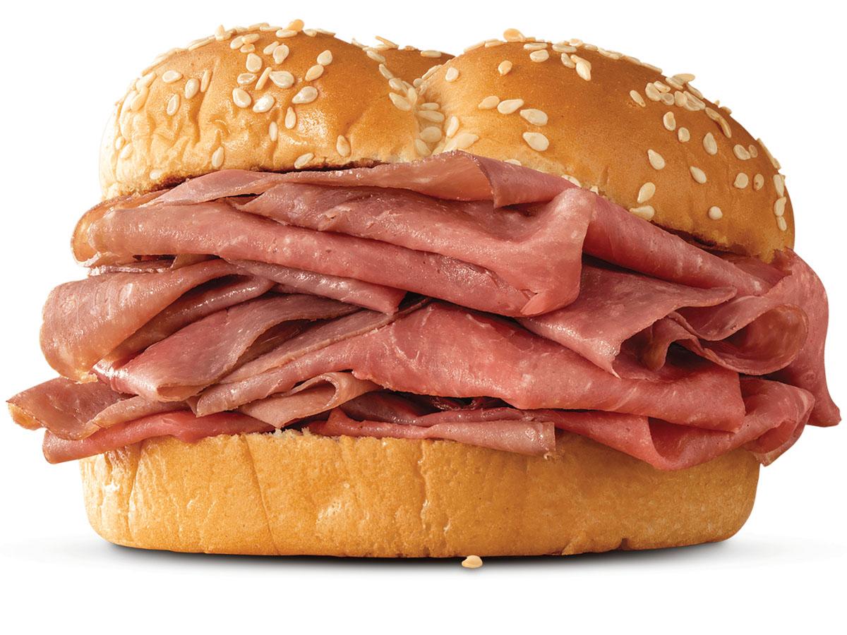 Arbys Classic Roast Beef Sandwich for $2
