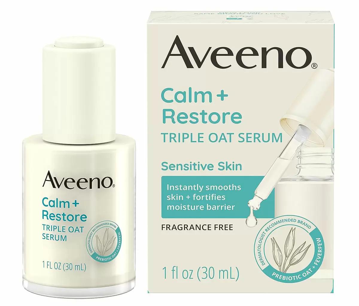 Aveeno Calm + Restore Triple Oat Hydrating Face Serum for $8.54 Shipped