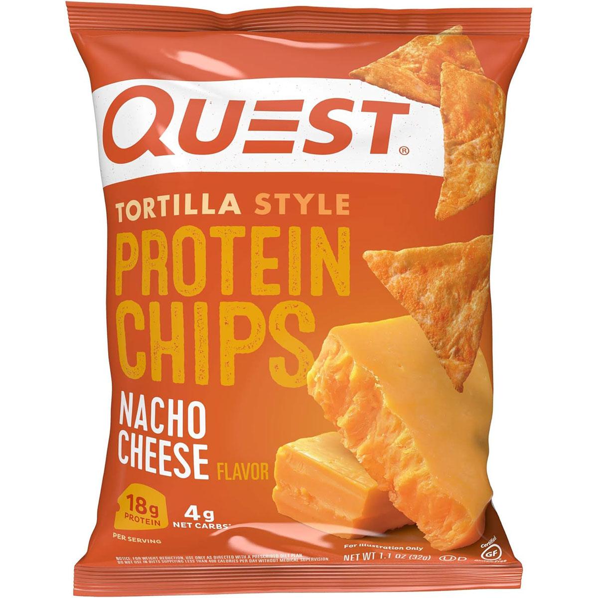 Quest Nutrition Tortilla Style Protein Chips Nacho Cheese 12 Pack for $15.40 Shipped