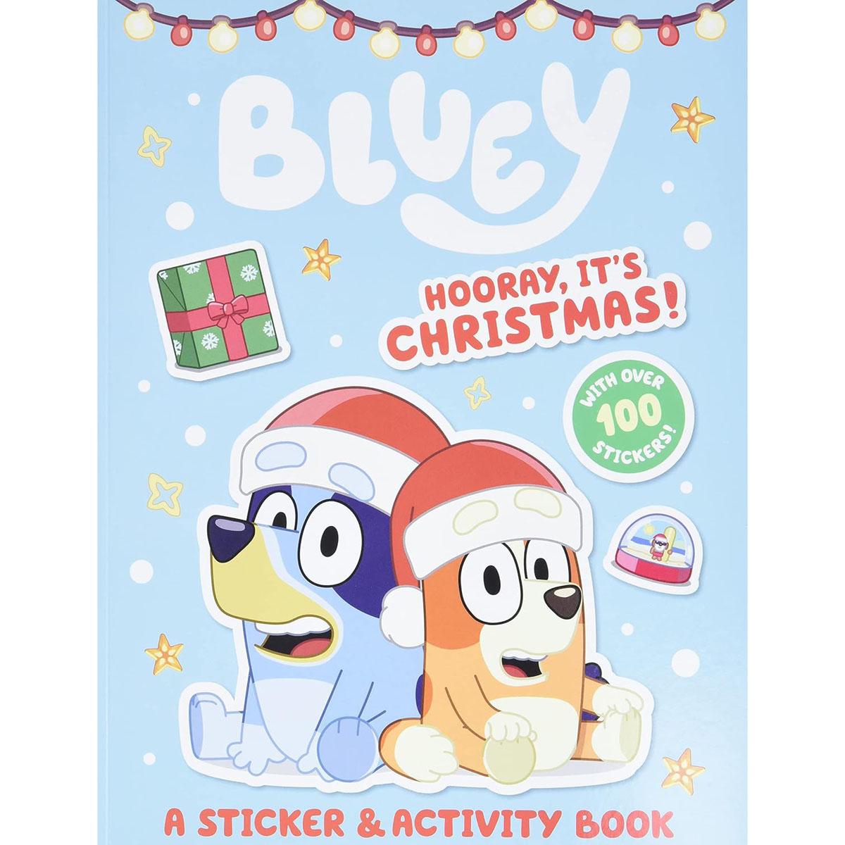 Bluey Hooray Its Christmas A Sticker and Activity Book for $4.39