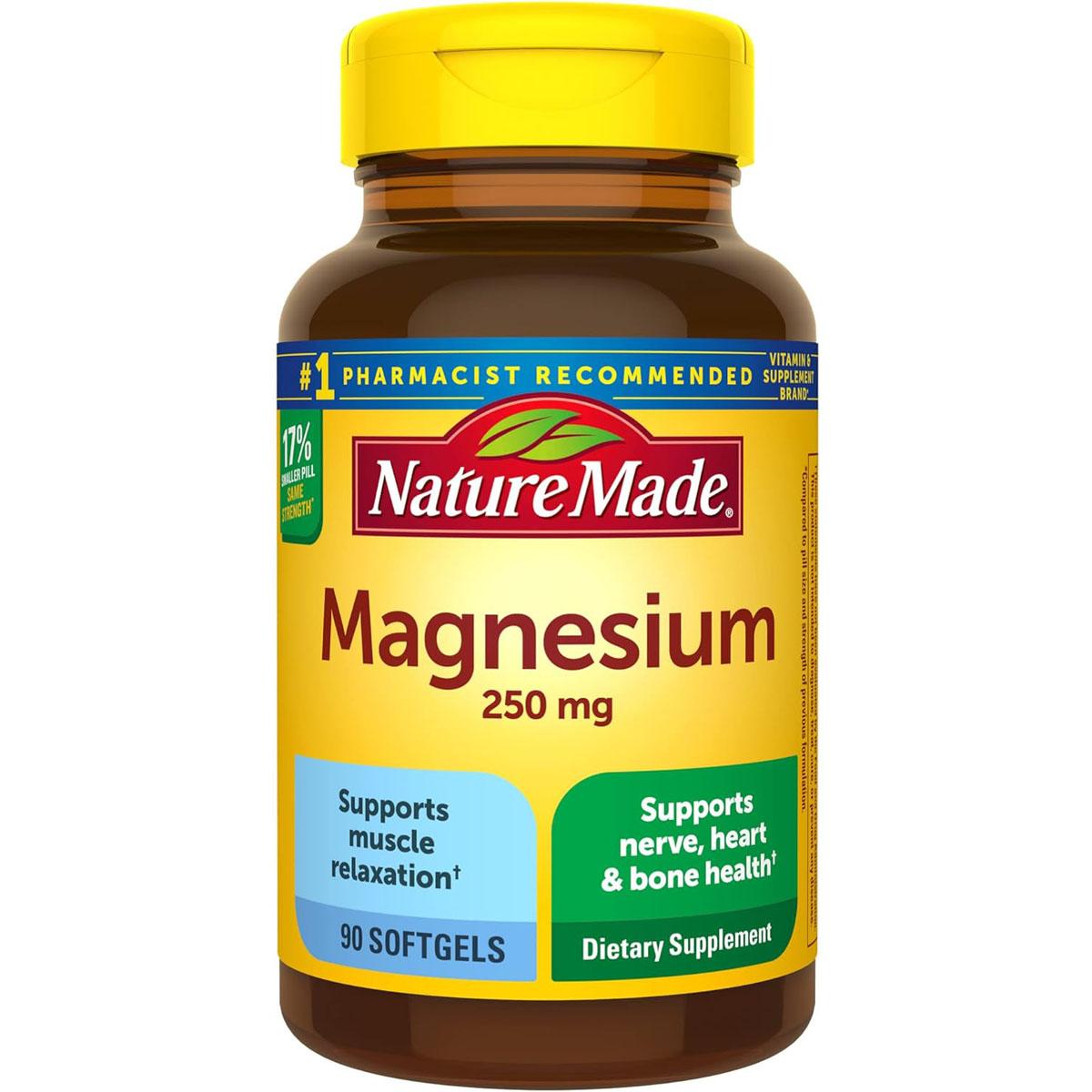 Nature Made Magnesium 250mg Softgels Dietary Supplements 2 Pack for $4.99 Shipped
