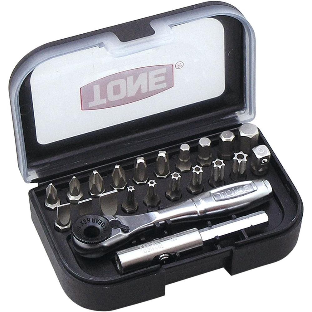 22-Piece Tone BRS20 1/4in Bit Ratchet Set for $17.18