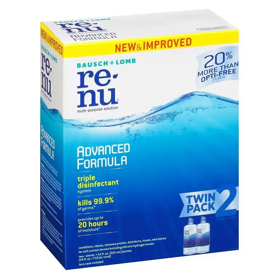 Bausch + Lomb ReNu Advanced Multi Purpose Contact Lens Solution 2 Pack for $5.59