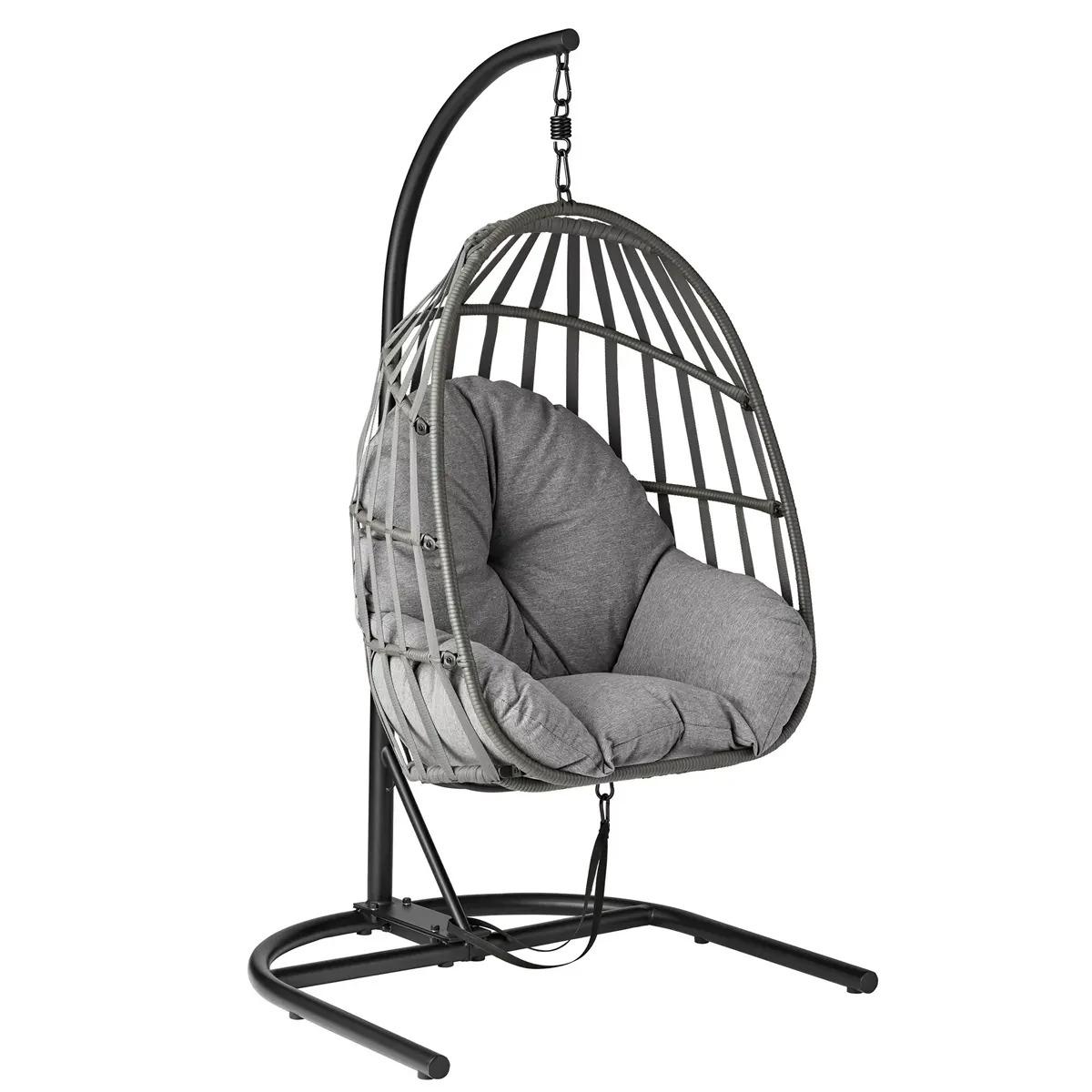 Mainstays Wicker Outdoor Patio Hanging Egg Chair for $147 Shipped