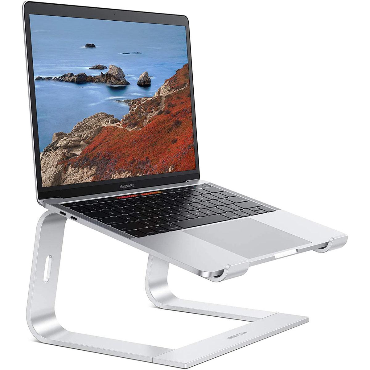 Omotion Aluminum Elevated Laptop Holder Stand for $7.80