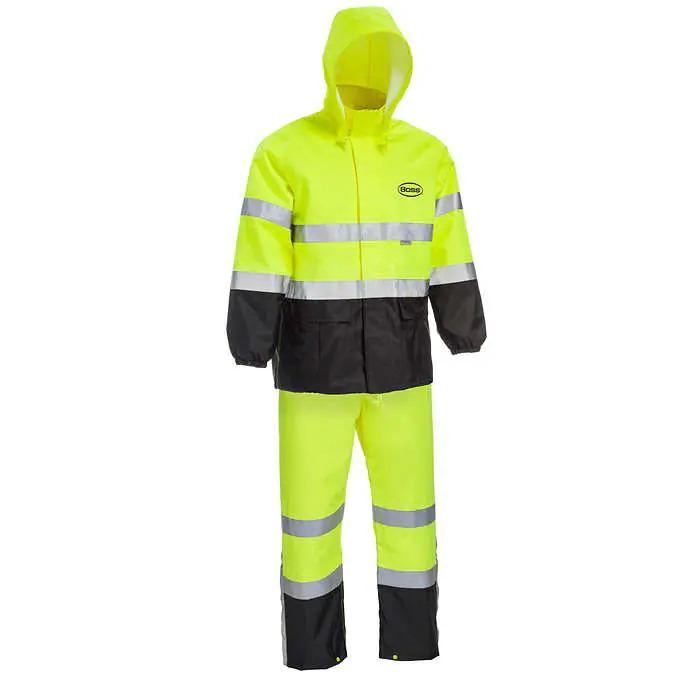 Boss Hi-Vis ANSI Class 3 Rain Suit for $19.99 Shipped