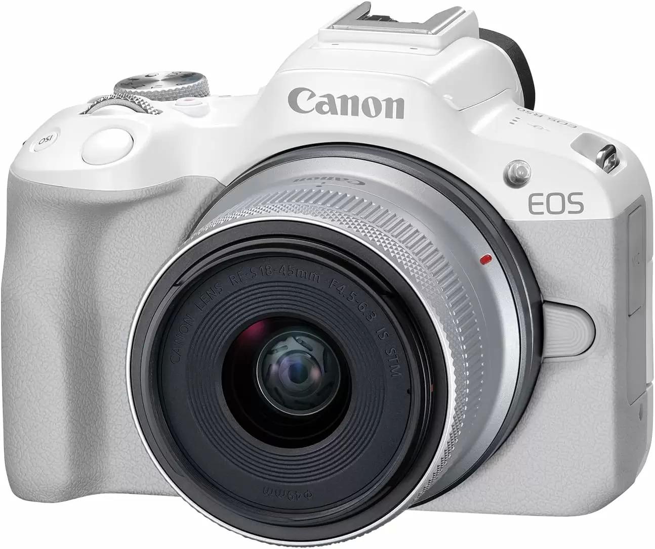 Canon EOS R50 Mirrorless Vlogging Camera with S18-45mm Lens for $639.99 Shipped