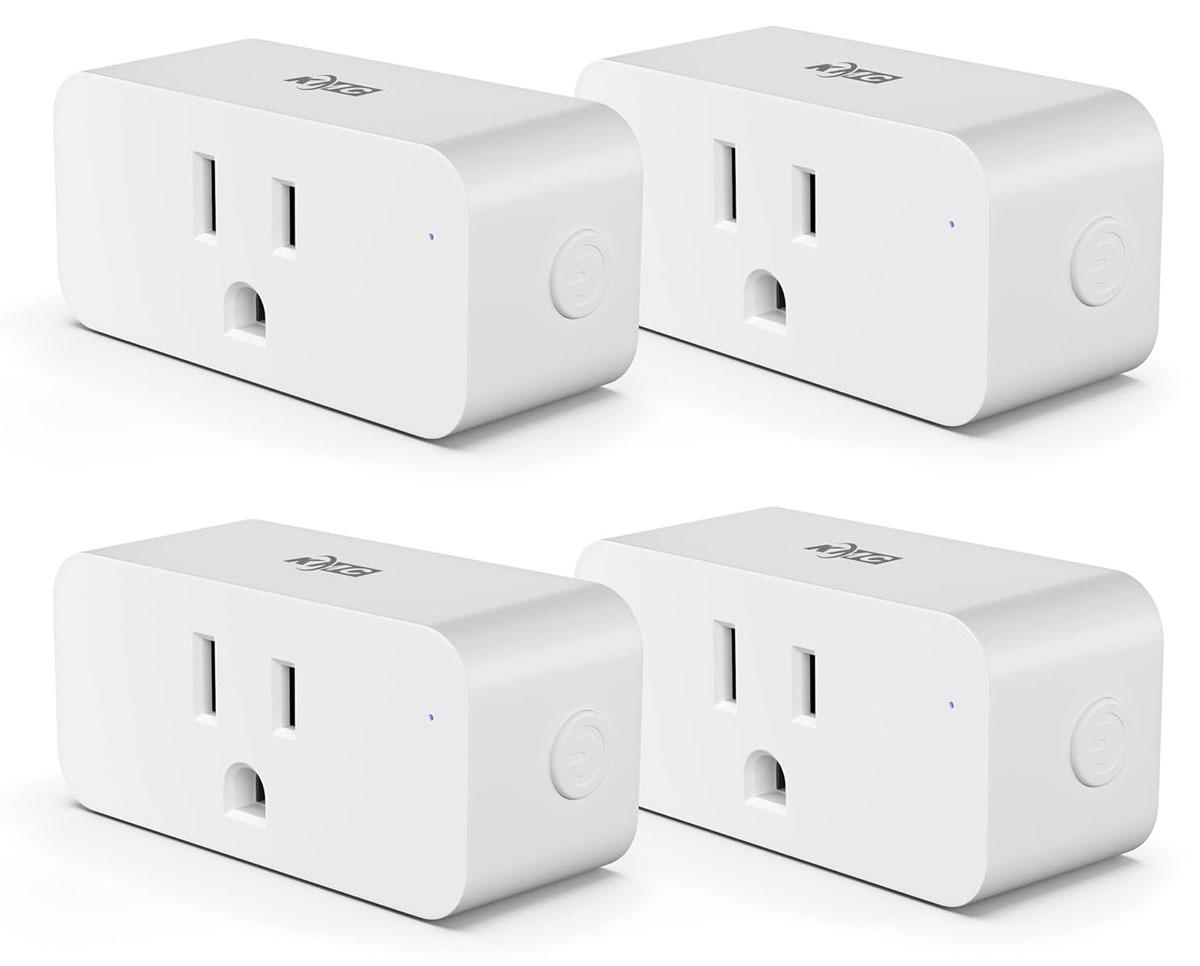 KMC Alexa and Google Home Smart Plug Slim 4-Pack Deals