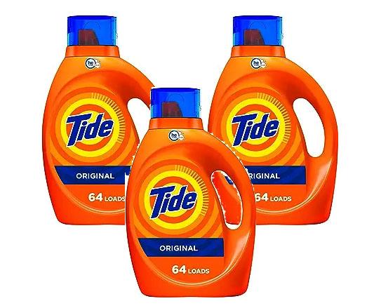 3 Tide Liquid Laundry Detergent for $23.96 Shipped