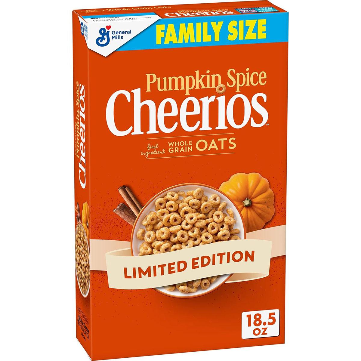 Cheerios Pumpkin Spice Breakfast Cereal Family Size for $1.90 Shipped