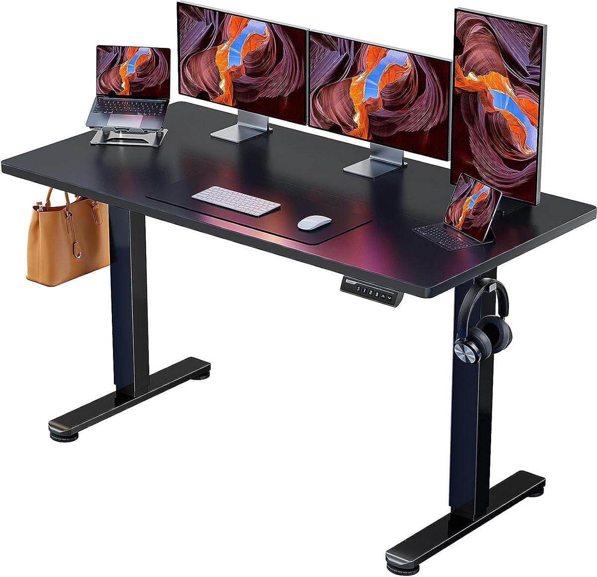 ErGear Height Adjustable Electric Standing Computer Desk 55in for $139.07 Shipped