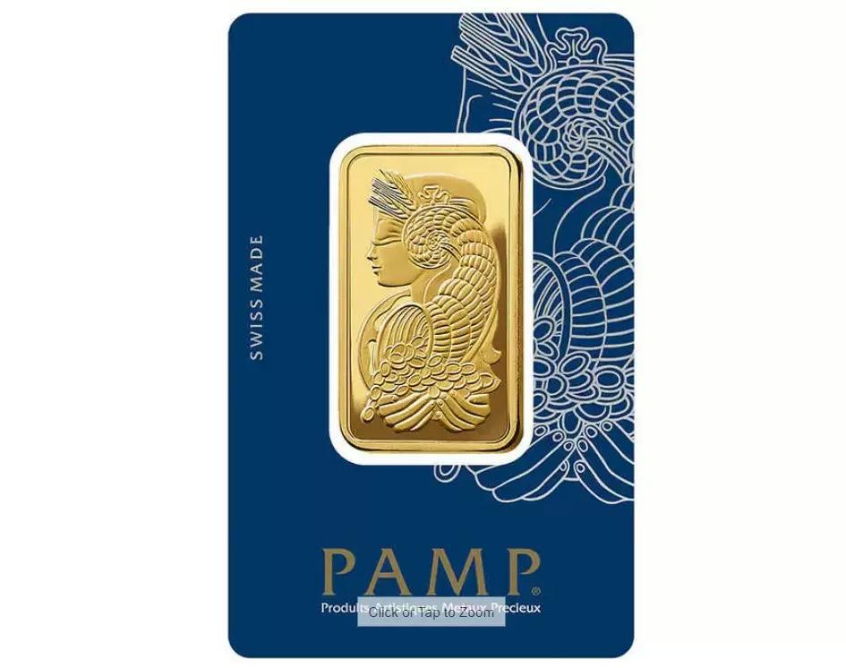 1 Troy Ounce Gold Bar PAMP Suisse Lady Fortuna Veriscan for $2059.99 Shipped