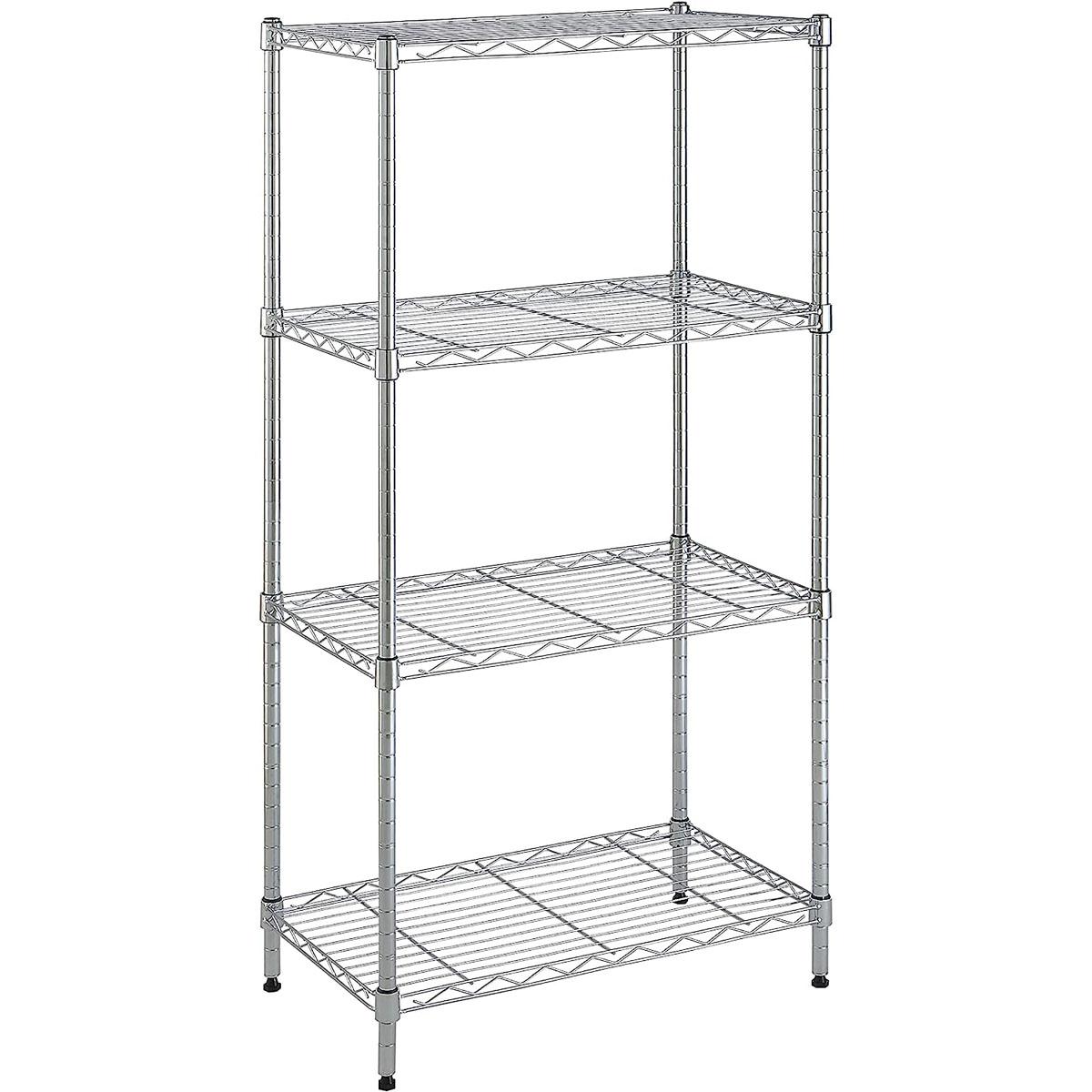 Amazon Basics Adjustable Storage 4-Shelf Shelving Unit for $36.12 Shipped