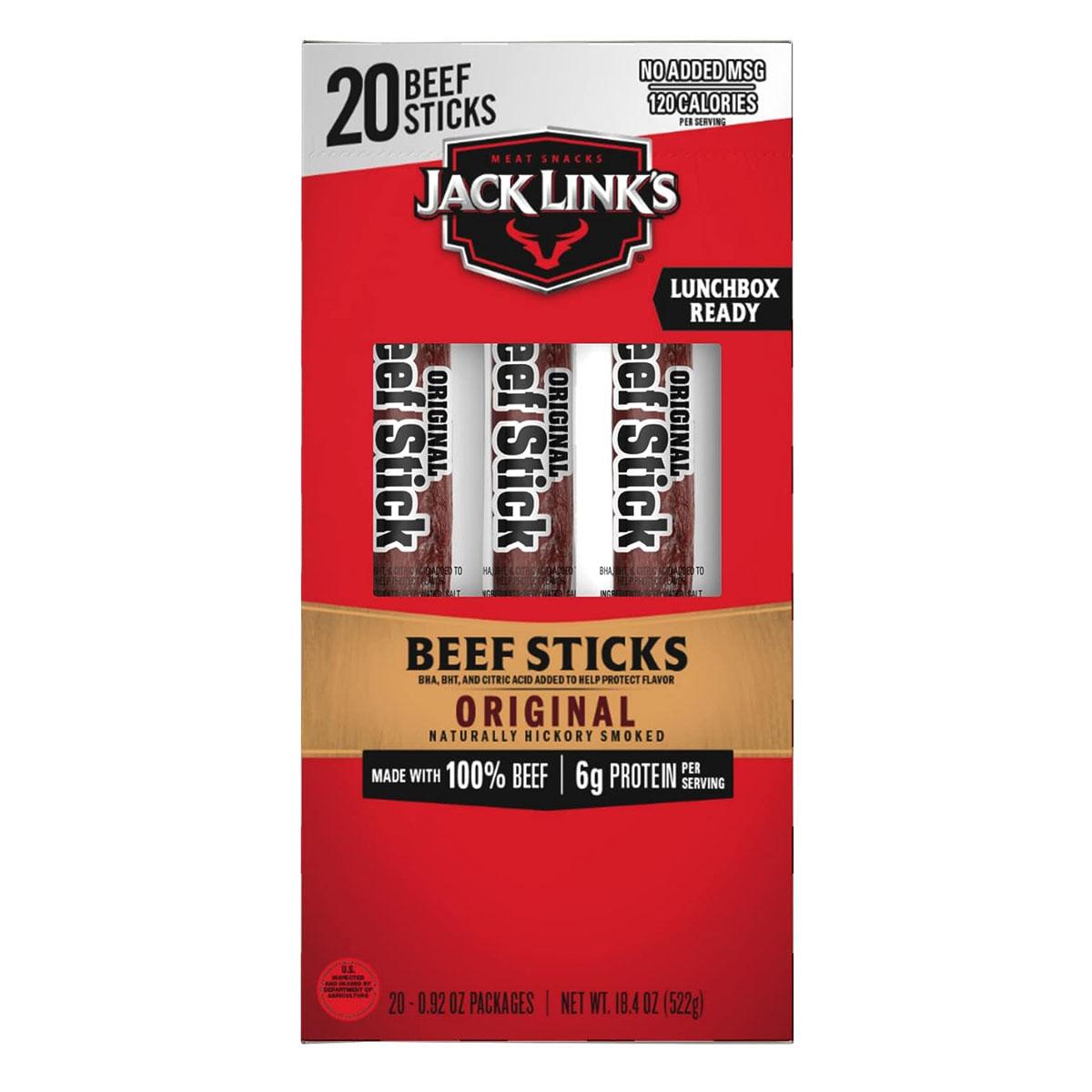 Jack Links Beef Sticks 20 Pack for $13.53 Shipped