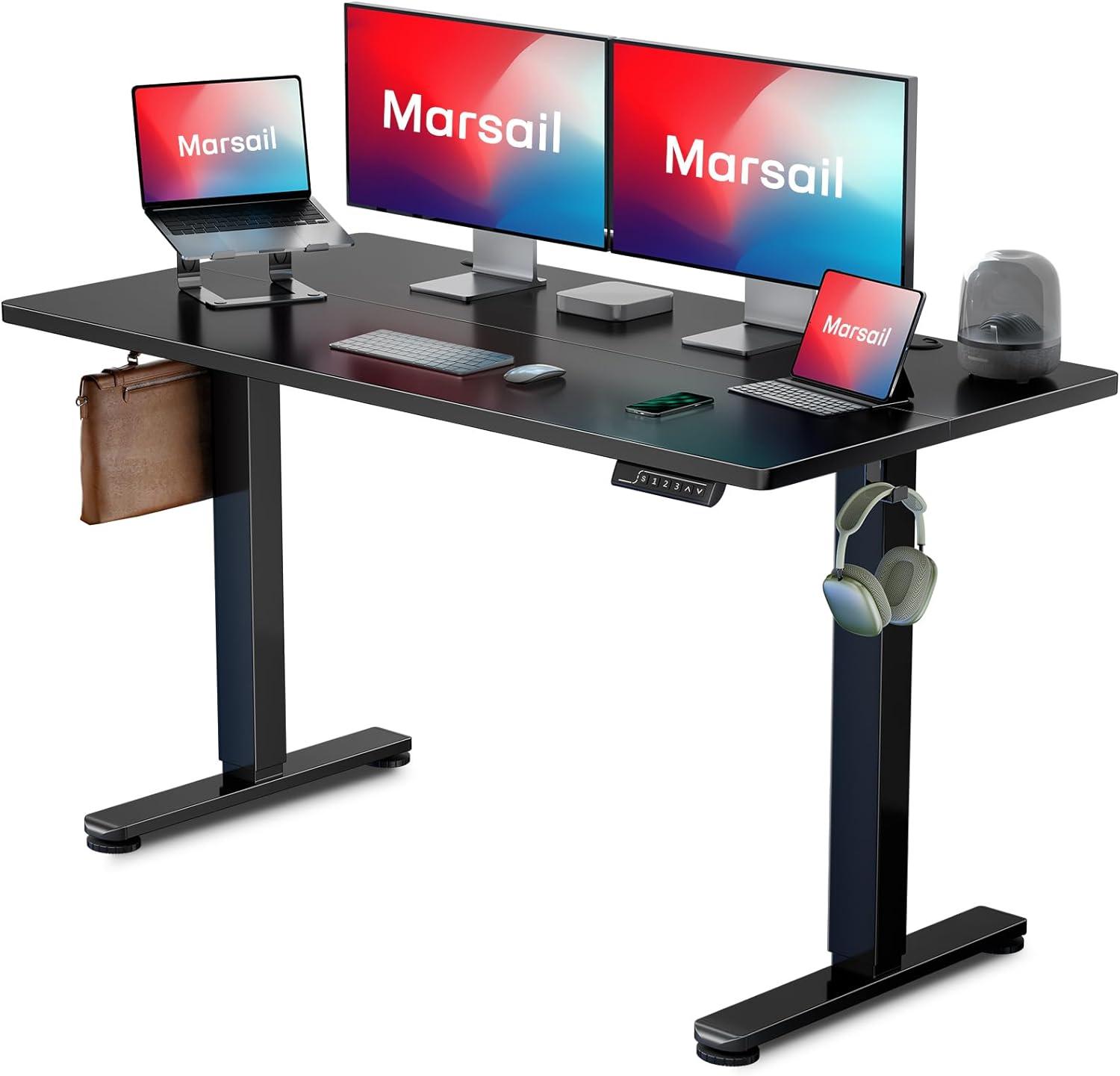 Marsail 48in Electric Adjustable Height Standing Desks for $99 Shipped
