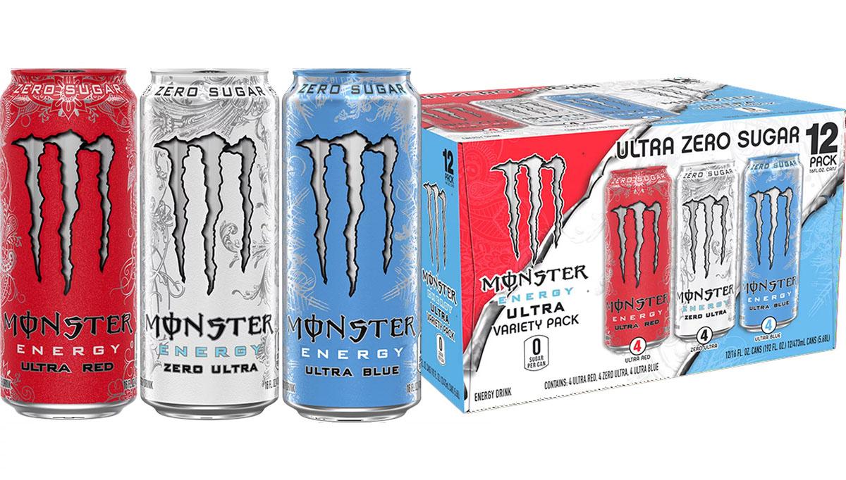 Monster Energy Ultra Zero Sugar Variety Pack 12 Pack for $14.98
