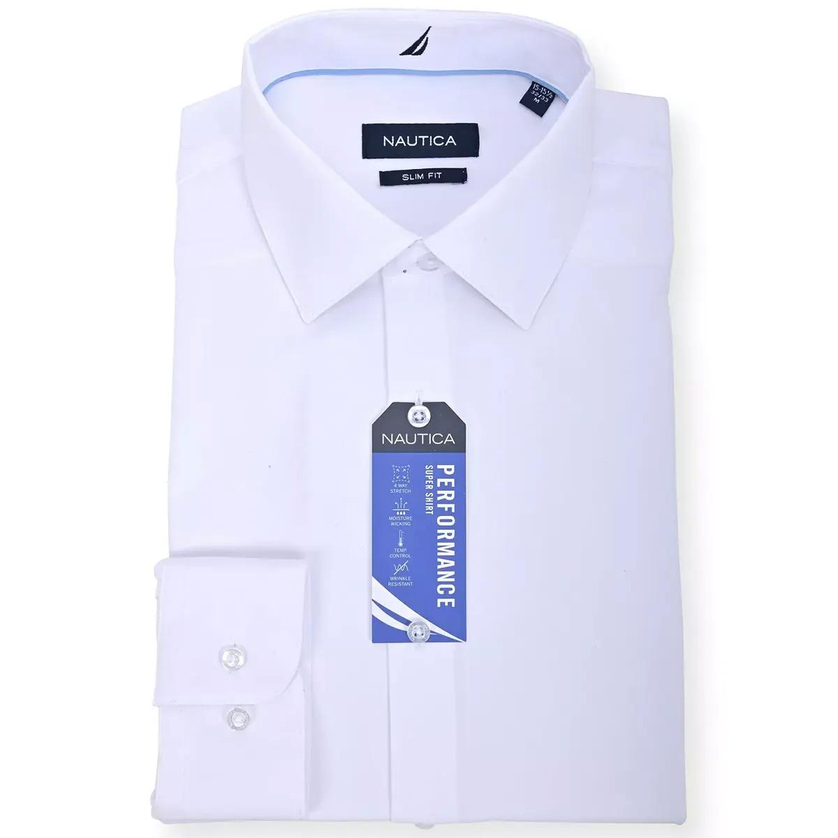 Nautica Mens Slim Fit Supershirt Dress Shirt for $16.99