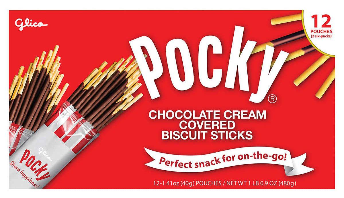 Pocky Cream Covered Biscuit Sticks 12 Pack for $14.85
