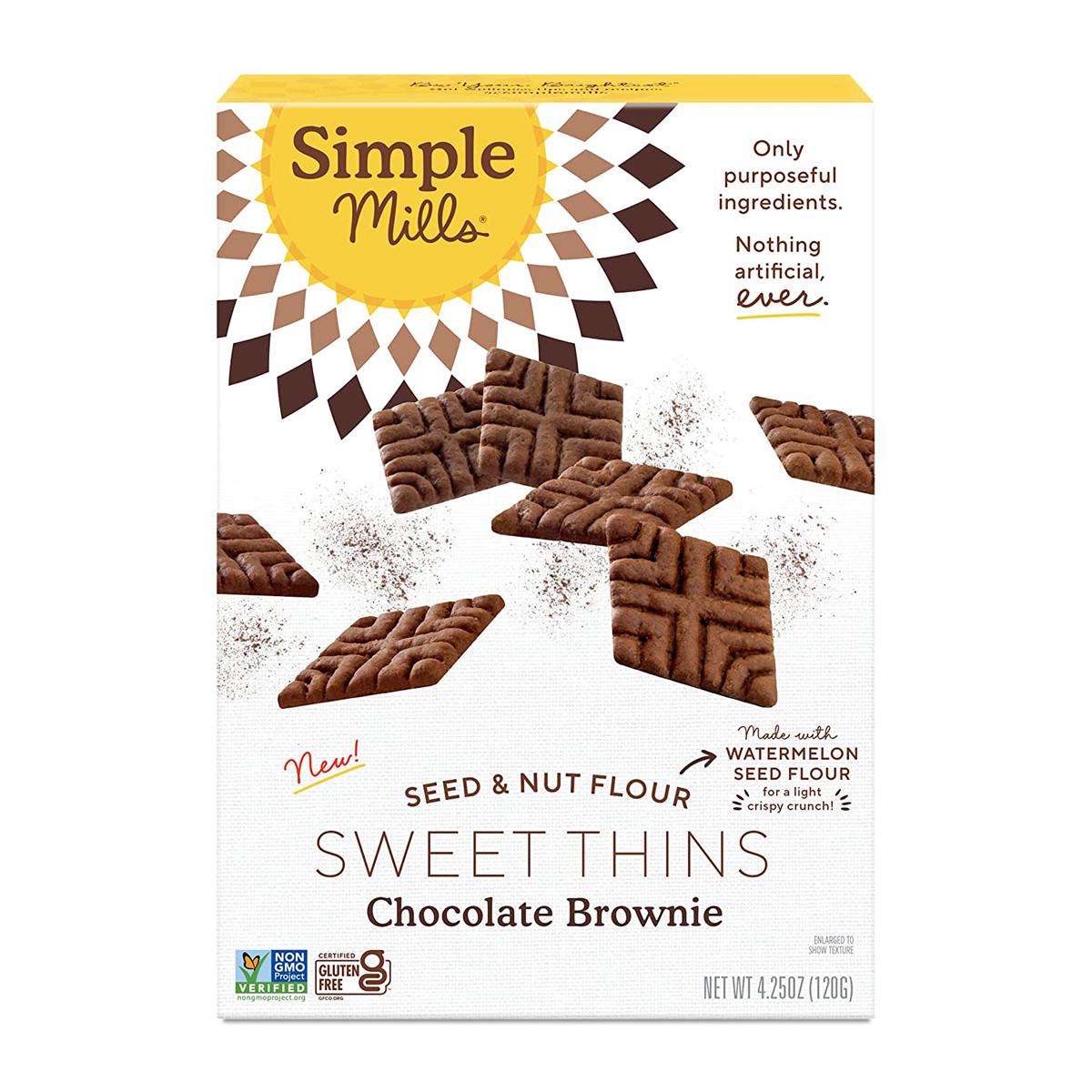 Simple Mills Chocolate Brownie Sweet Thins Cookies for $2.52 Shipped