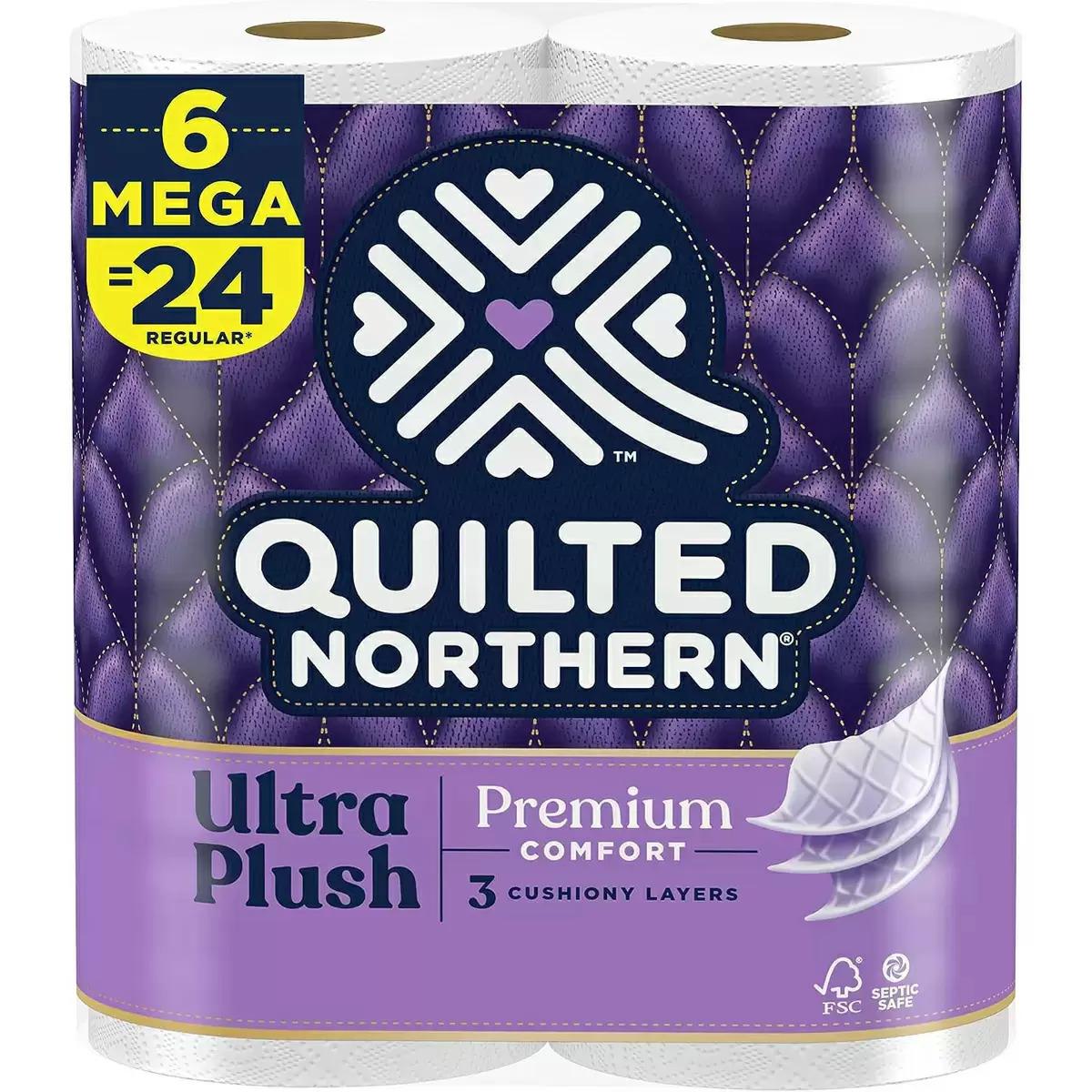 Quilted Northern Ultra Plush Toilet Paper 6 Rolls for $4.69 Shipped