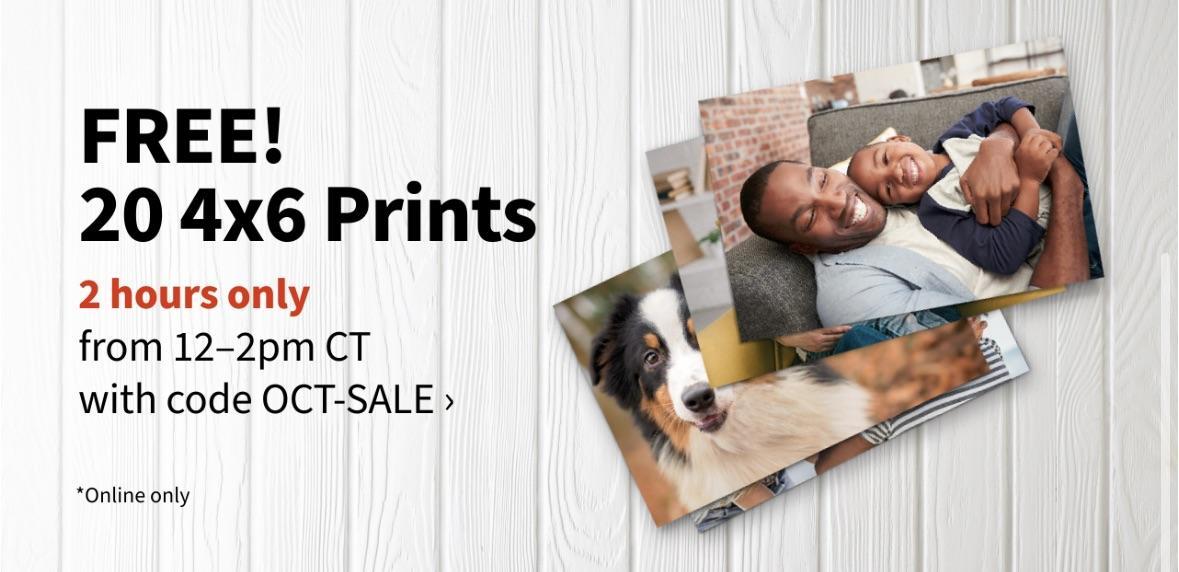 20 Free 4x6 Prints at Walgreens - Ends at 3 PM EST HURRY