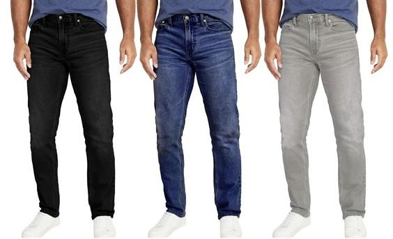 7 Groove Stone Washed Stretch Denim Jeans 3 Pack for $29.99