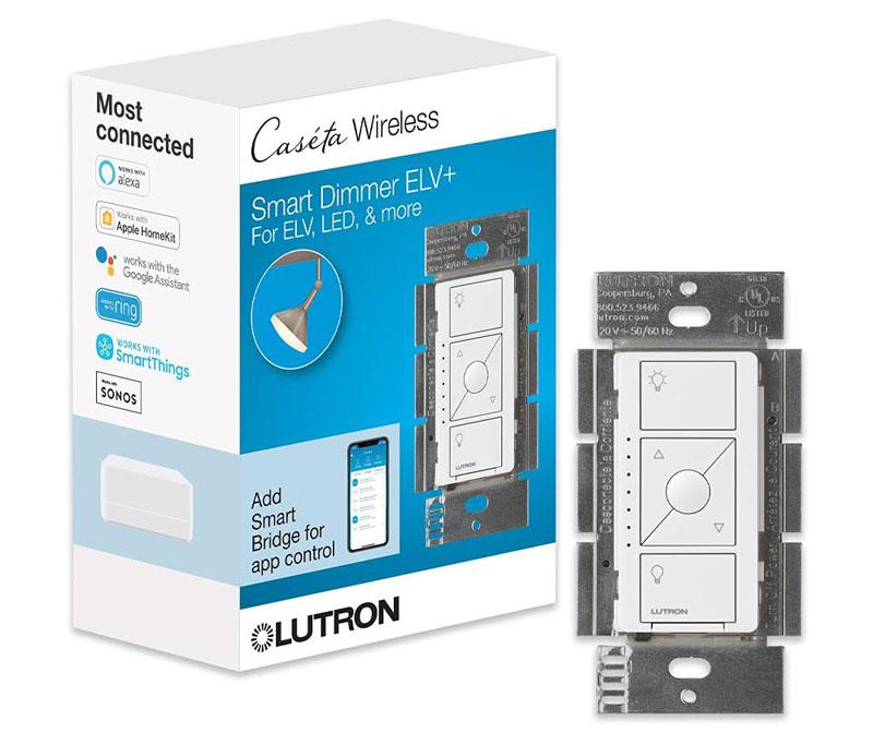 Lutron Caseta Smart Dimmer Switch for ELV+ Bulbs for $69.92 Shipped