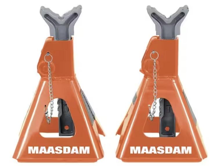Maasdam Powr-Pull 3-Ton Steel Jack Stands for $19.88 Shipped