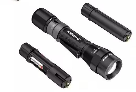 Husky 1200 Lumens LED Rechargeable Flashlight 2 Pack for $18.94 Shipped