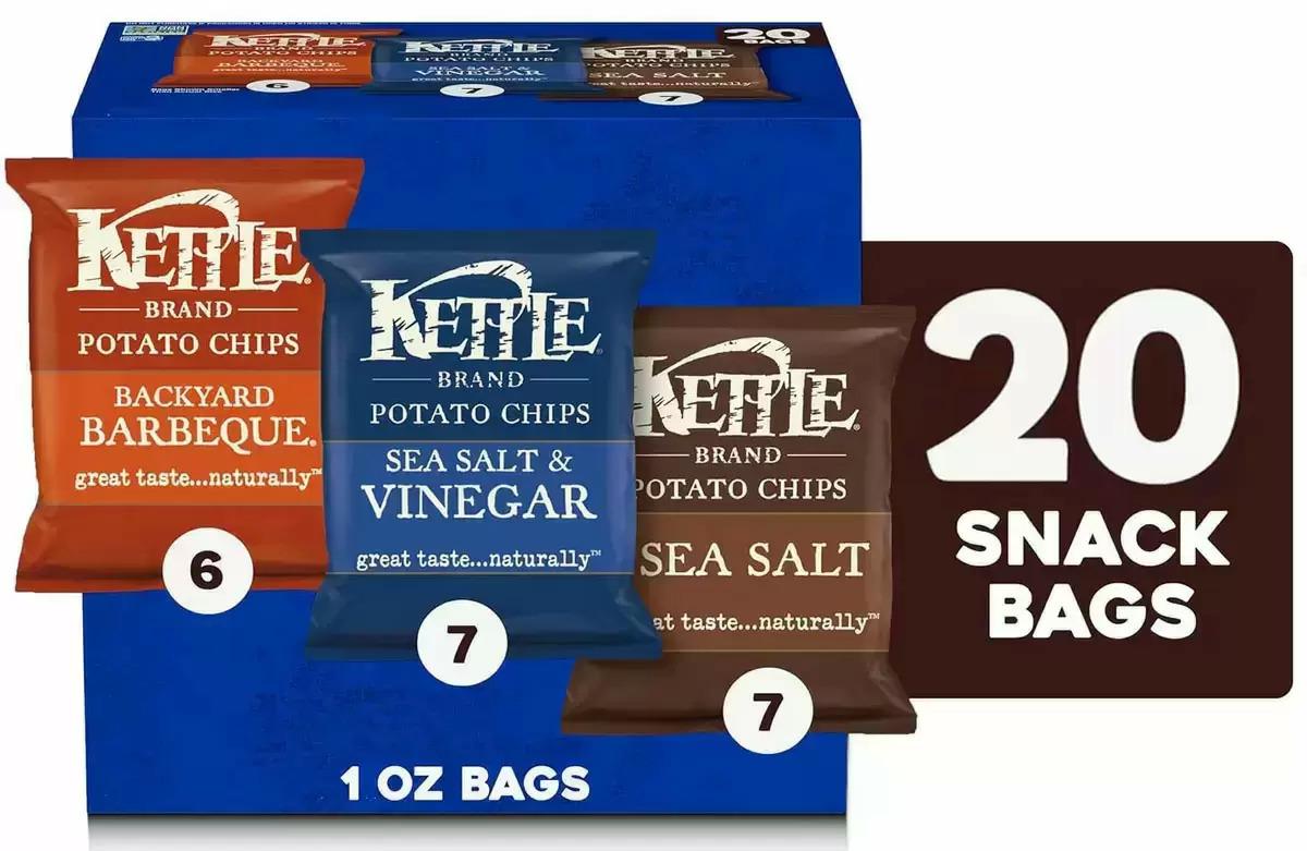 Kettle Brand Potato Chips Variety 20 Pack for $8.54 Shipped