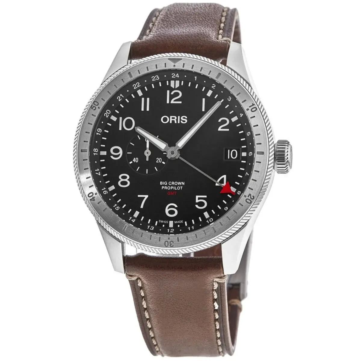 Oris Big Crown ProPilot Timer GMT Black Dial Brown Watch for $899 Shipped