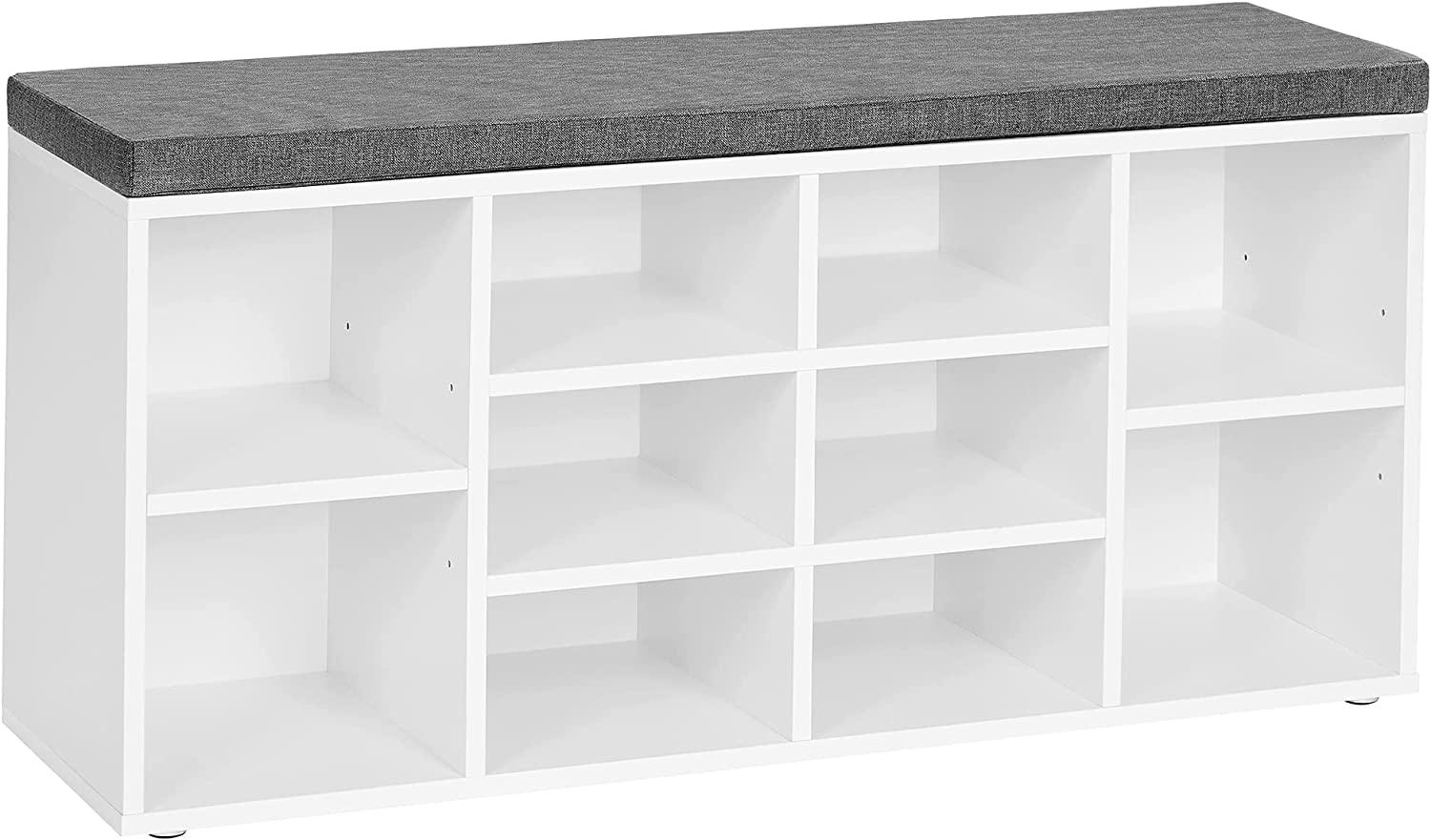 Vasagle Shoe Bench with Cushion Storage Bench for $63.99 Shipped