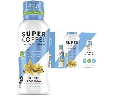 Super Coffee Keto Protein Coffee French Vanilla 12 Pack for $9.99