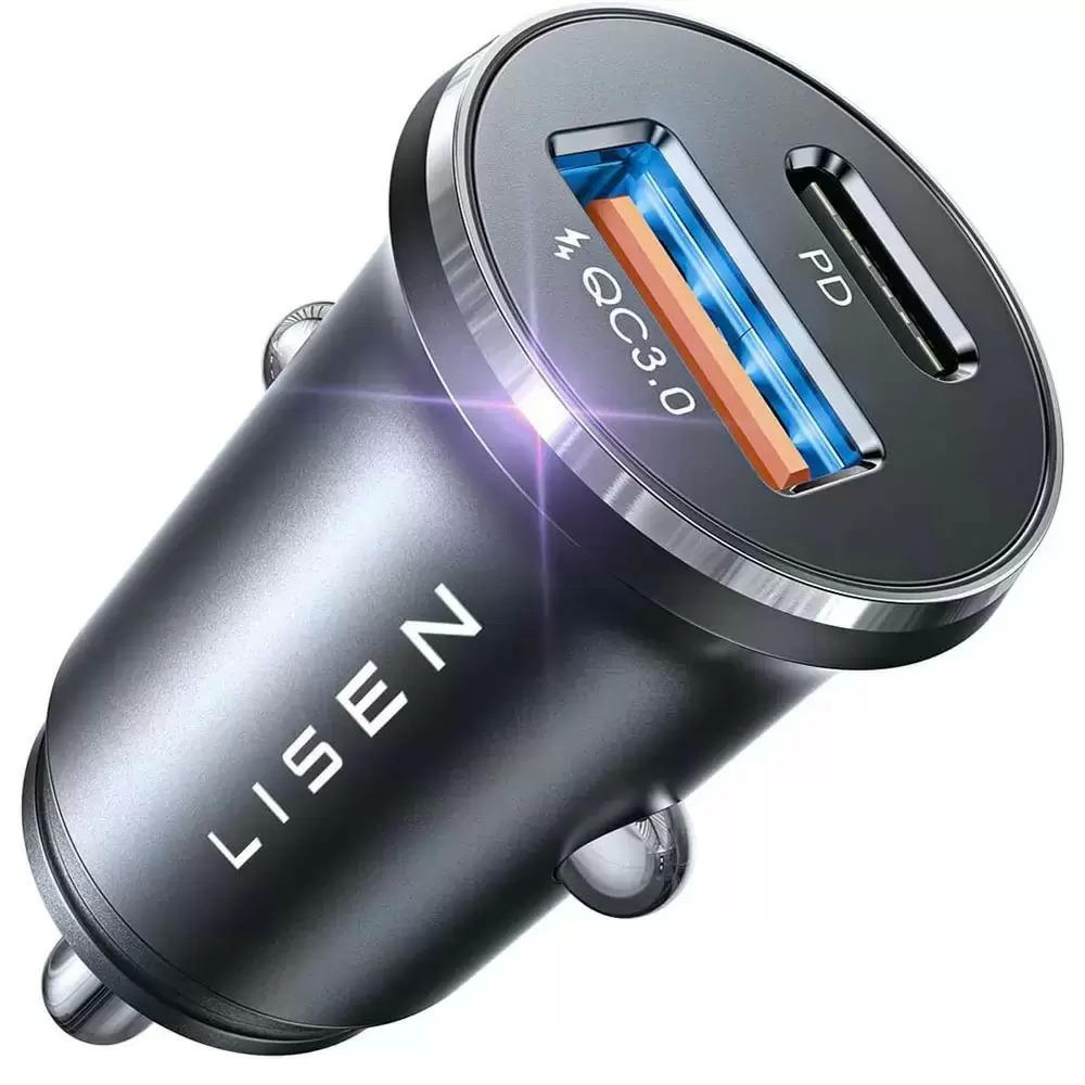 Lisen Fast Charge 54W USB-C Car Charger Adapter for $4.98