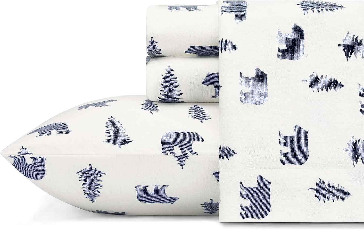 Eddie Bauer King Sheets Cotton Flannel Bedding Set for $32.54 Shipped