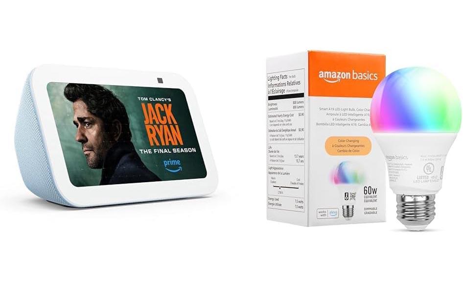 Amazon Echo Show 5 Smart Display with Smart Bulb for $39.99 Shipped