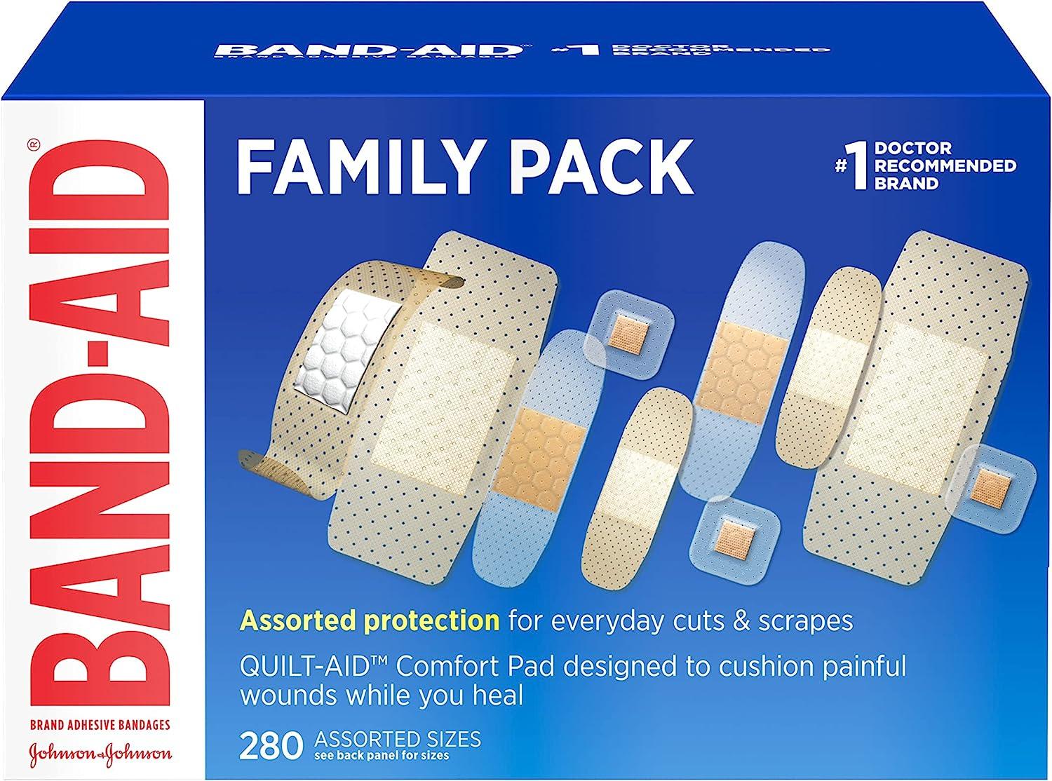 Band-Aid Adhesive Bandage Family Sheer Bandages 280 Pack for $8.73 Shipped