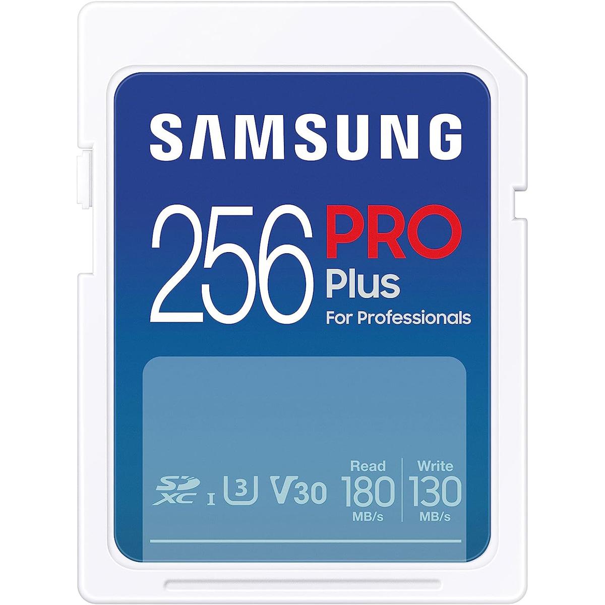 256GB Samsung PRO Plus UHS-I SDXC Memory Card for $12.99