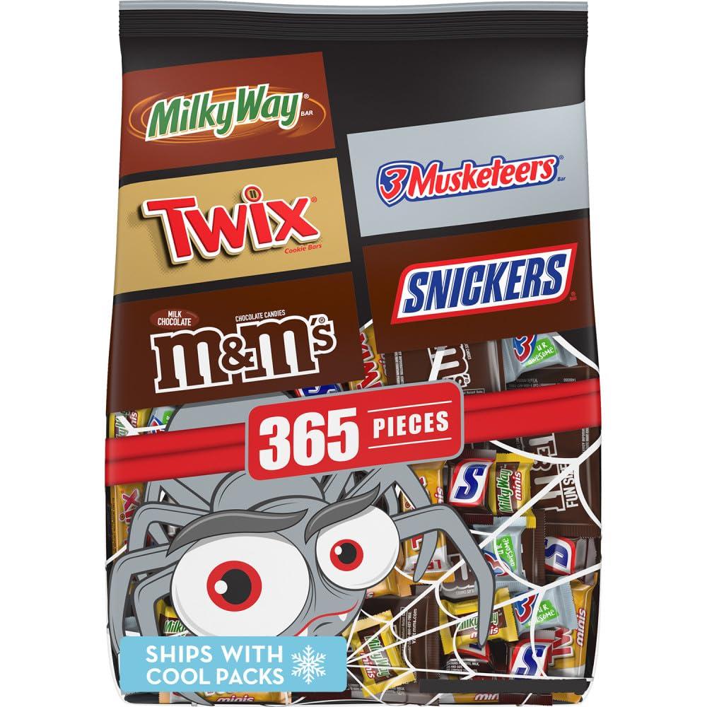 Snickers Twix Milky Way Musketeers MMs Halloween Candy Assortment for $17.99