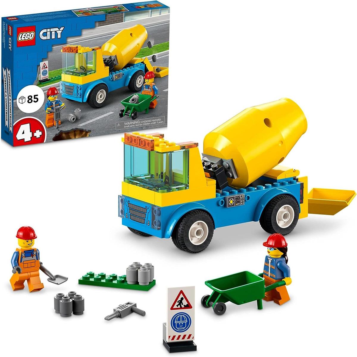 LEGO City Great Vehicles Cement Mixer Truck Building Set for $12.79