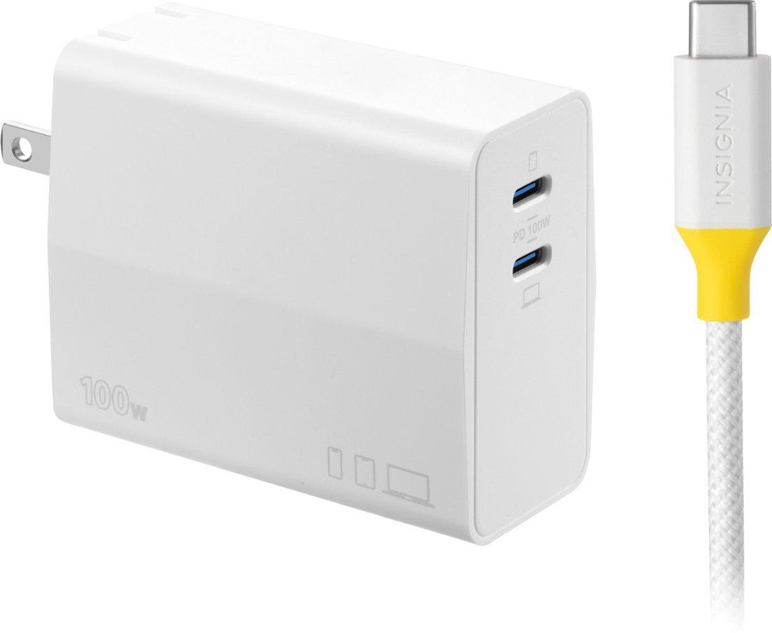 Insignia 100W Dual Port USB-C Compact Wall Charger Kit for $34.99 Shipped