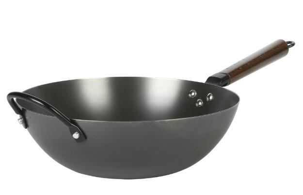Babish Carbon Steel Flat Bottom Wok and Stir Fry Pan for $24.97