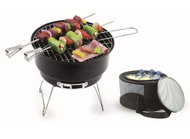 Ozark Trail 10in Portable Camping Charcoal Grill with Cooler Bag for $9.97