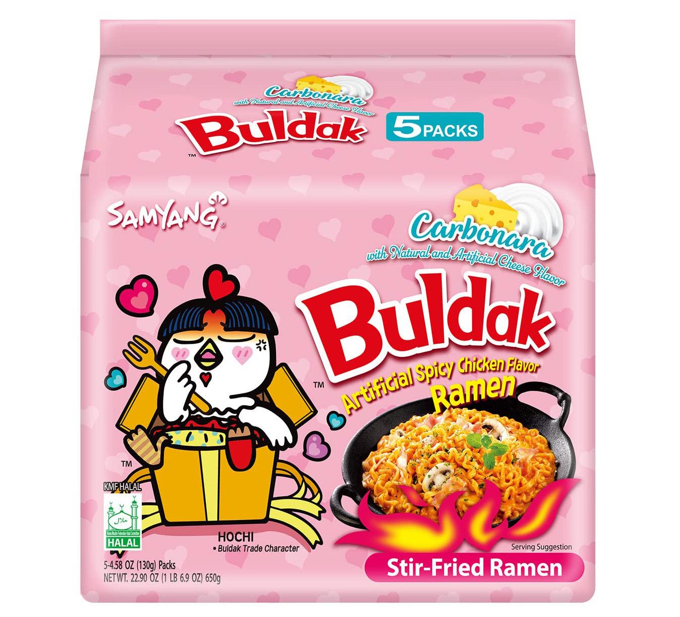 Samyang Buldak Carbo Korean Spicy Hot Chicken Noodles for $6.54 Shipped