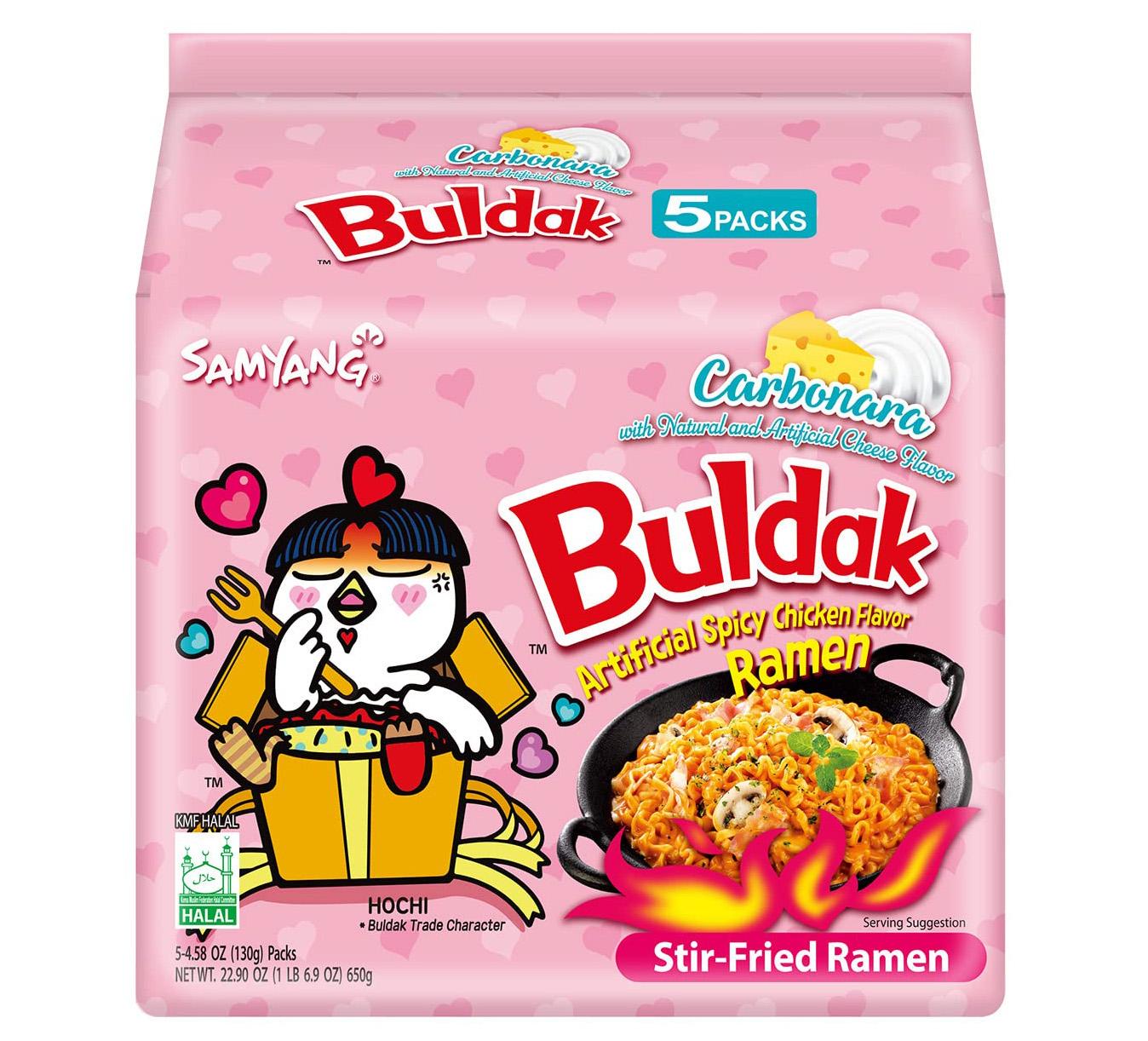 Samyang Buldak Carbo Korean Spicy Hot Chicken Noodles for $6.54 Shipped