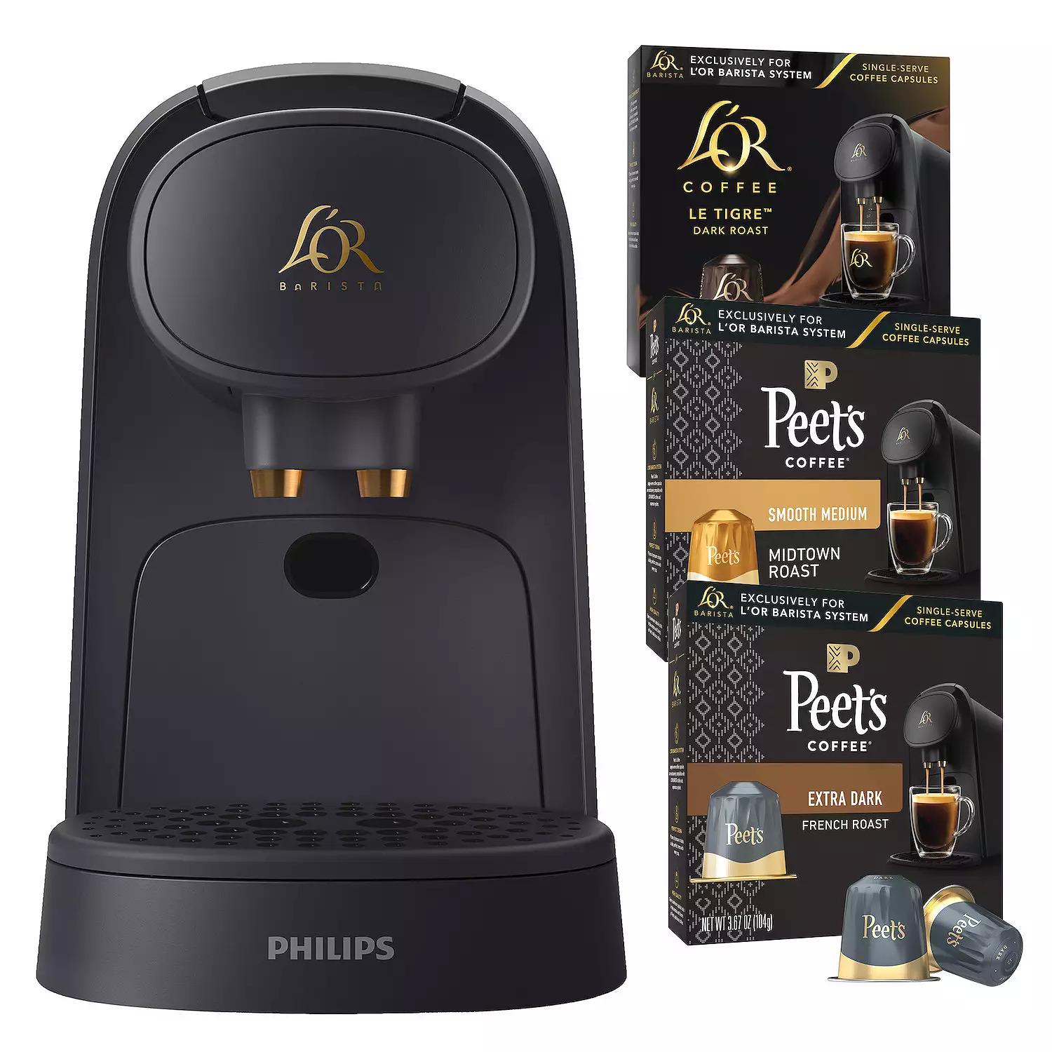 LOR Barista Coffee and Espresso System with 30 Capsules for $84.99 Shipped