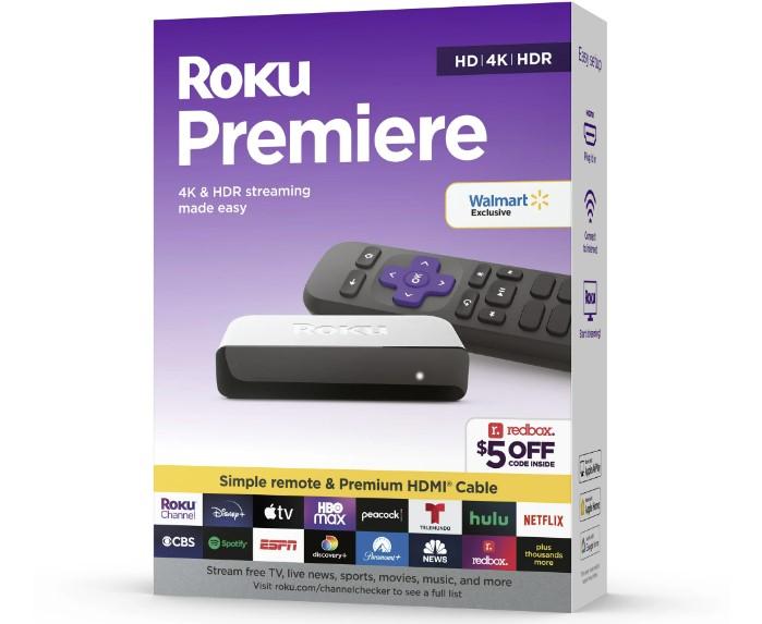 Roku Premiere 4K Streaming Media Player for $19