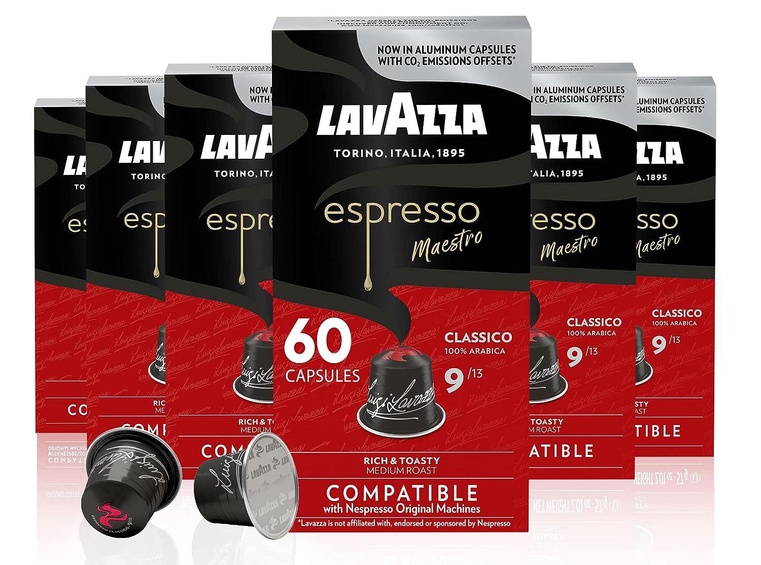 Nespresso Original Lavazza Espresso Classico Medium Roast 60 pack for $17.50 Shipped