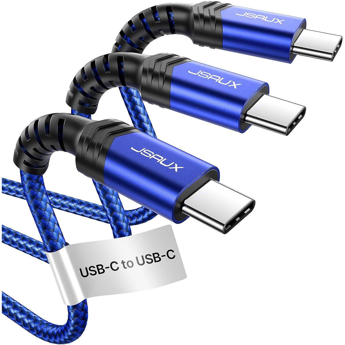 USB C to USB C Charging Data Transfer Cables 3 Pack for $7.94