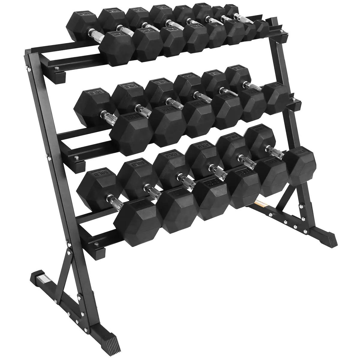 BalanceFrom Rubber Coated Hex Dumbbell Weight Set for $429.99 Shipped